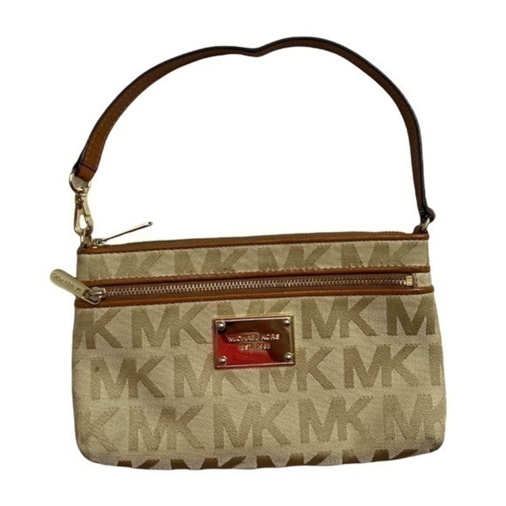 Michael kors khaki tan signature mini bag